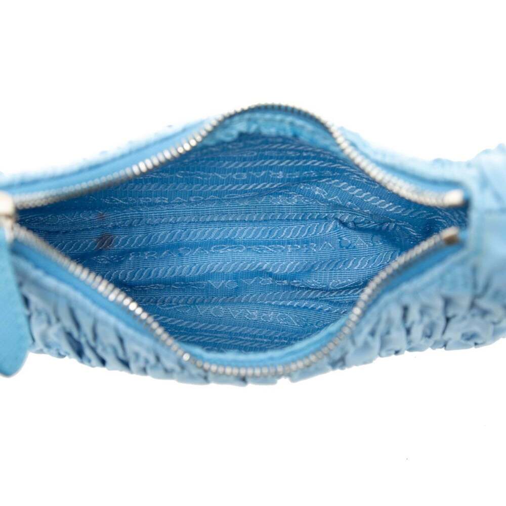 PRADA Blue Leather Shoulder Bag - Picture 4 of 5